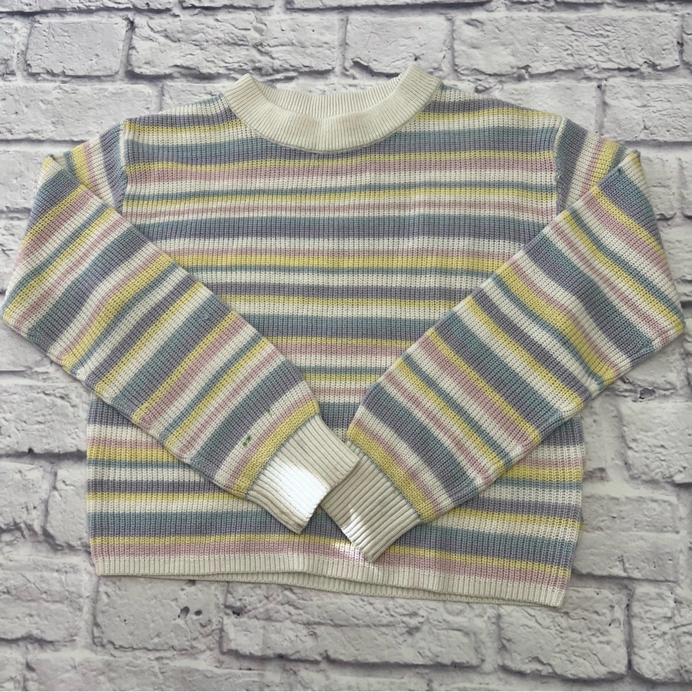 H&M Pastel‎ Striped Sweater SIZE 12/14